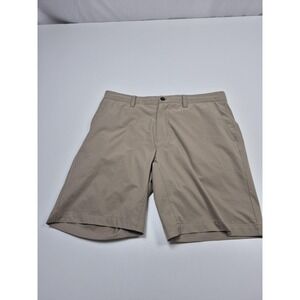 PROOF Nomad Shorts Mens 32 Beige Chino 9" Inseam Drawstring Huckberry